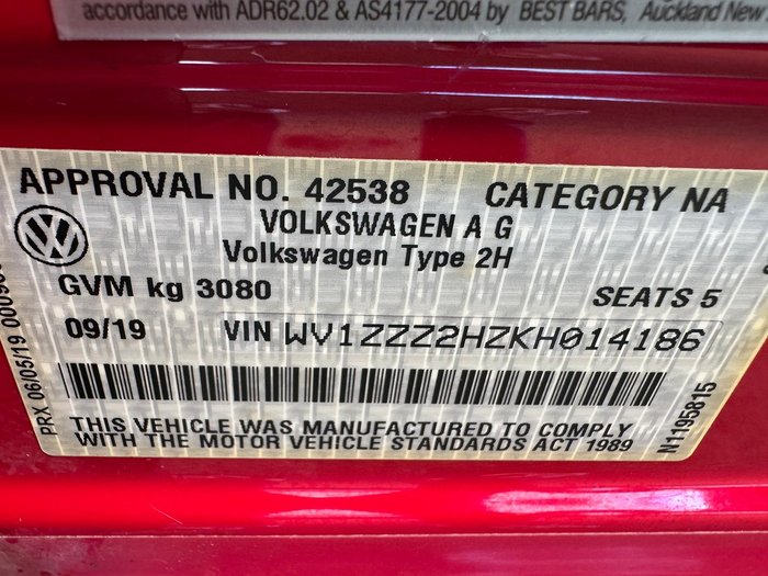 2019 Volkswagen Amarok TDI580 Ultimate