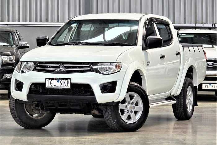 2012 Mitsubishi Triton GLX MN MY12 4X4 Dual Range White