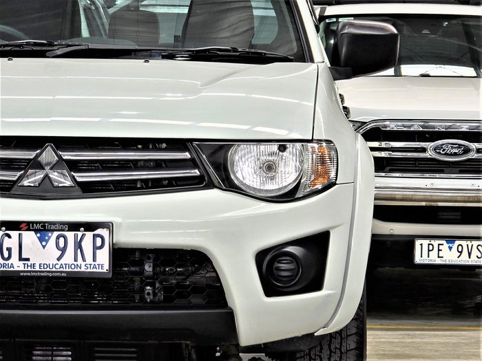 2012 Mitsubishi Triton GLX MN MY12 4X4 Dual Range White