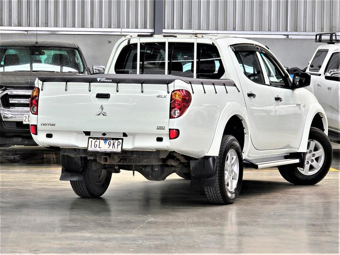 2012 Mitsubishi Triton GLX MN MY12 4X4 Dual Range White