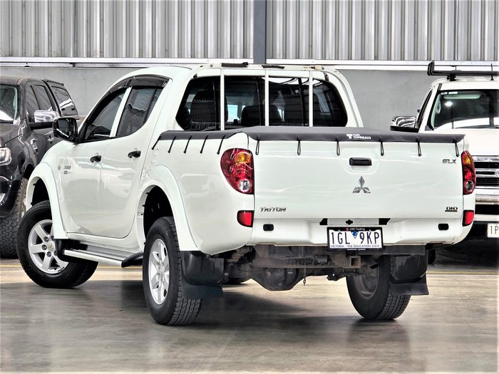 2012 Mitsubishi Triton GLX MN MY12 4X4 Dual Range White