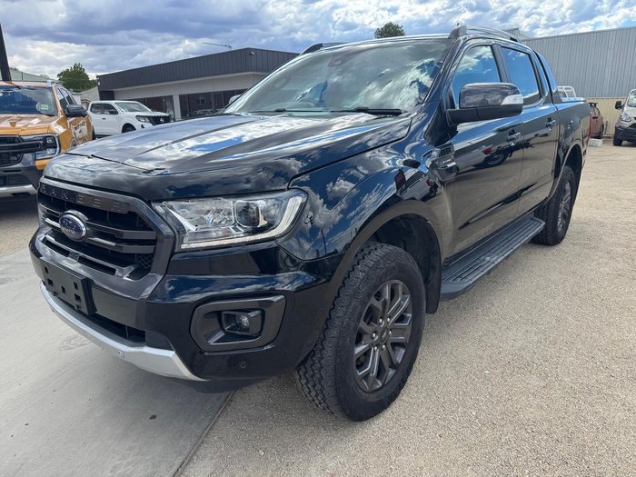 2021 Ford Ranger Wildtrak PX MkIII MY21.25 4X4 Dual Range Shadow Black