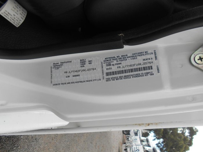 2021 Fuso Fighter 2427 WHITE