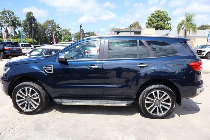 2020 Ford Everest Titanium UA II MY20.25 4X4 Dual Range Deep Crystal Blue