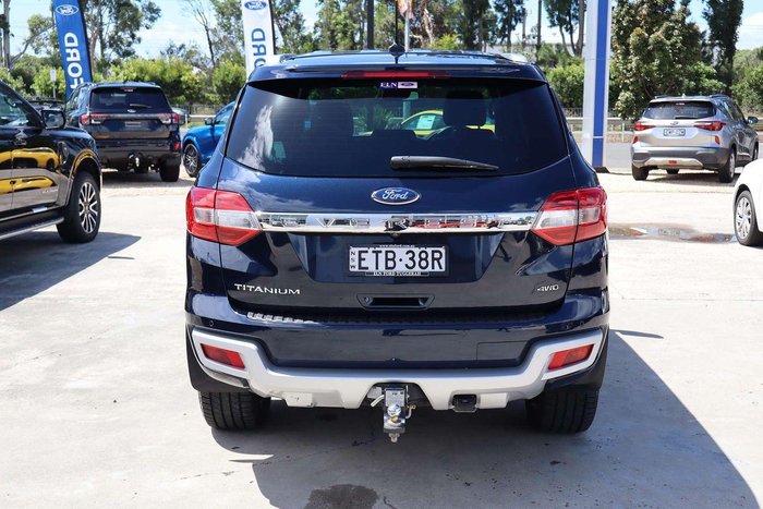 2020 Ford Everest Titanium UA II MY20.25 4X4 Dual Range Deep Crystal Blue