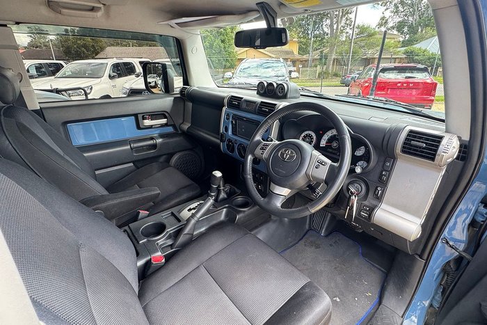 2012 Toyota FJ Cruiser GSJ15R 4X4 Dual Range Military Blue + White Roof
