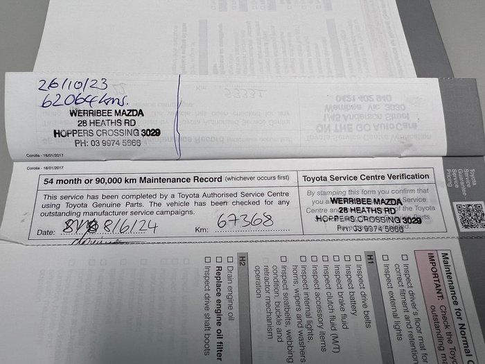 2018 Toyota Corolla Ascent Sport ZRE182R Crystal Pearl