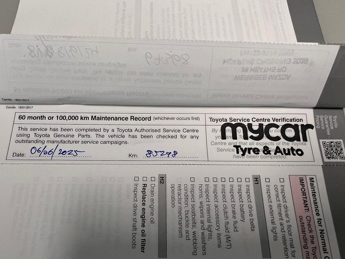 2018 Toyota Corolla Ascent Sport ZRE182R Crystal Pearl