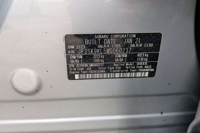 2021 Subaru Forester 2.5i-L