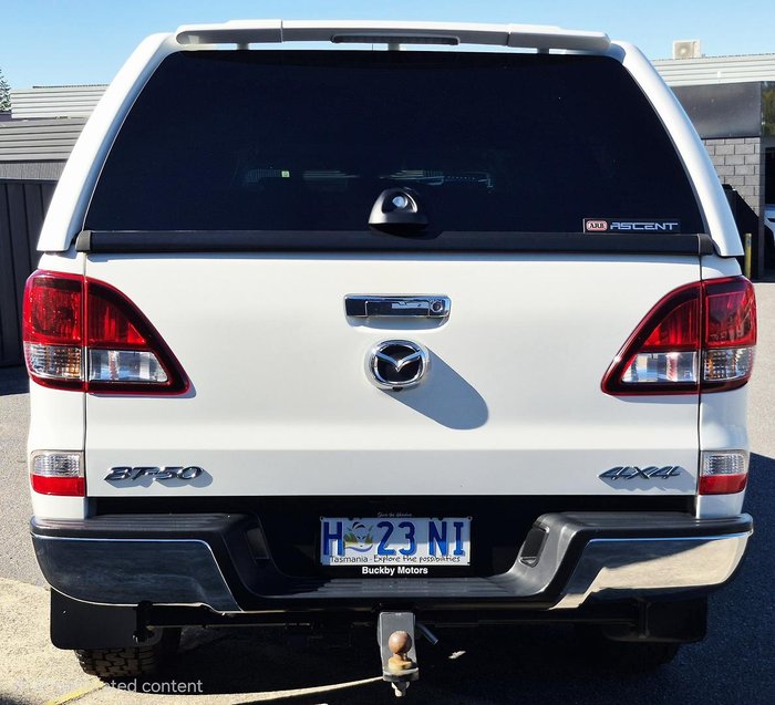 2018 Mazda BT-50 GT UR 4X4 Dual Range Cool White
