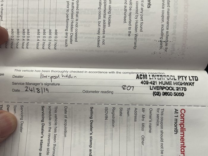 2019 Holden Astra RS