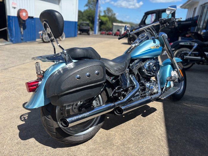 2007 HARLEY-DAVIDSON FLSTF FAT BOY Blue