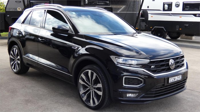 2021 Volkswagen T-Roc 140TSI Sport A11 MY22 Four Wheel Drive Deep Black Pearl