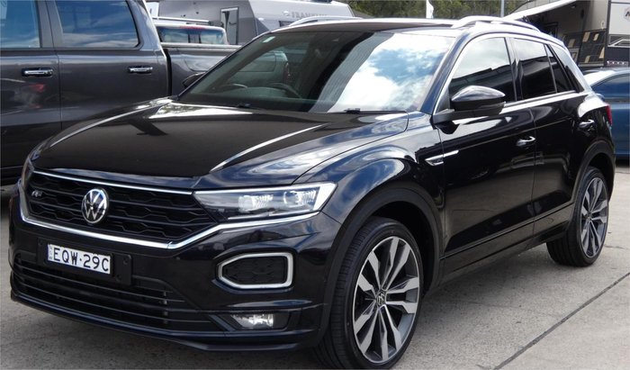 2021 Volkswagen T-Roc 140TSI Sport A11 MY22 Four Wheel Drive Deep Black Pearl