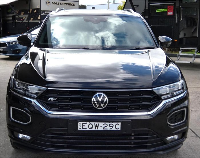 2021 Volkswagen T-Roc 140TSI Sport A11 MY22 Four Wheel Drive Deep Black Pearl