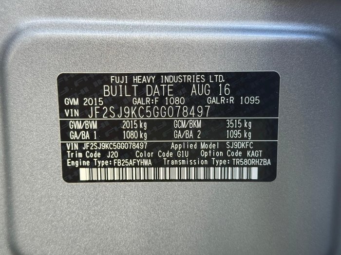 2016 Subaru Forester 2.5i-S