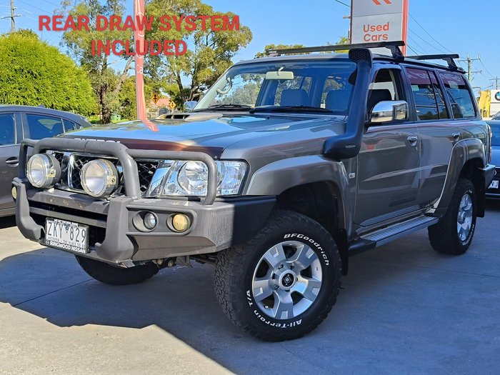 2012 Nissan Patrol ST GU 7 MY10 4X4 Dual Range Desert Gold