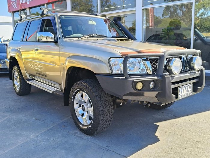 2012 Nissan Patrol ST GU 7 MY10 4X4 Dual Range Desert Gold