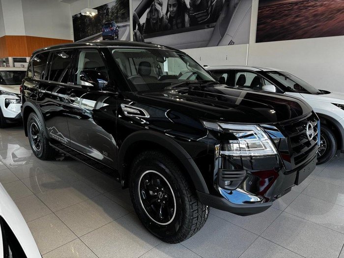 2026 Nissan Patrol Warrior Y62 MY26 4X4 Dual Range Black Obsidian