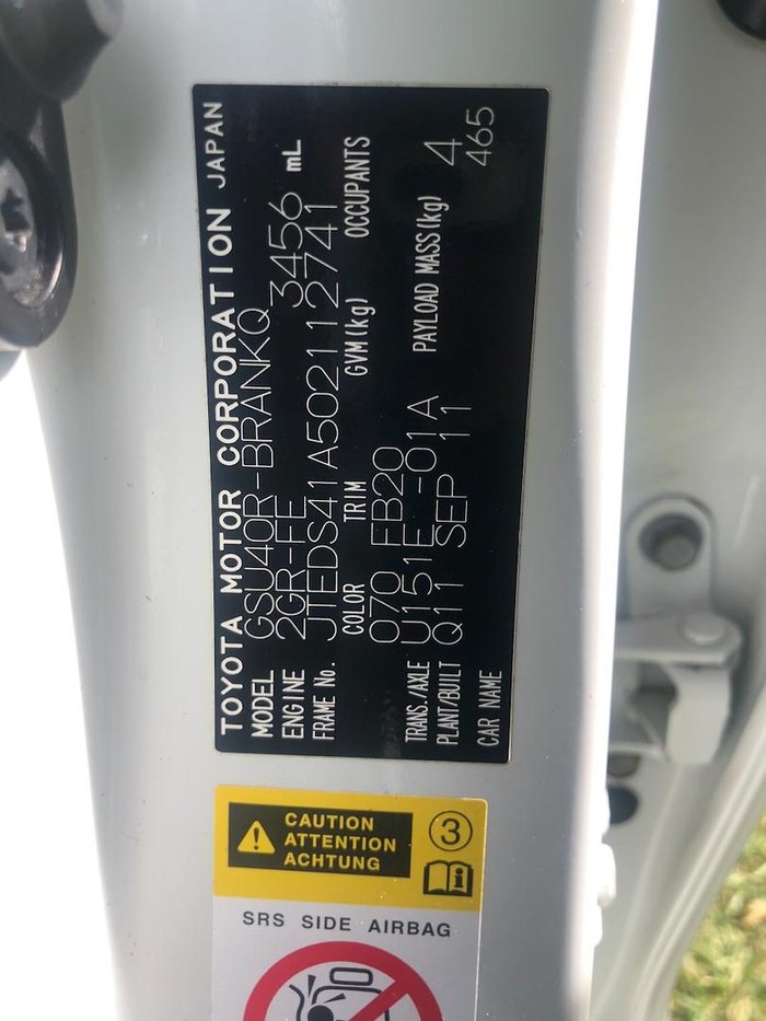 2011 Toyota Kluger KX-R