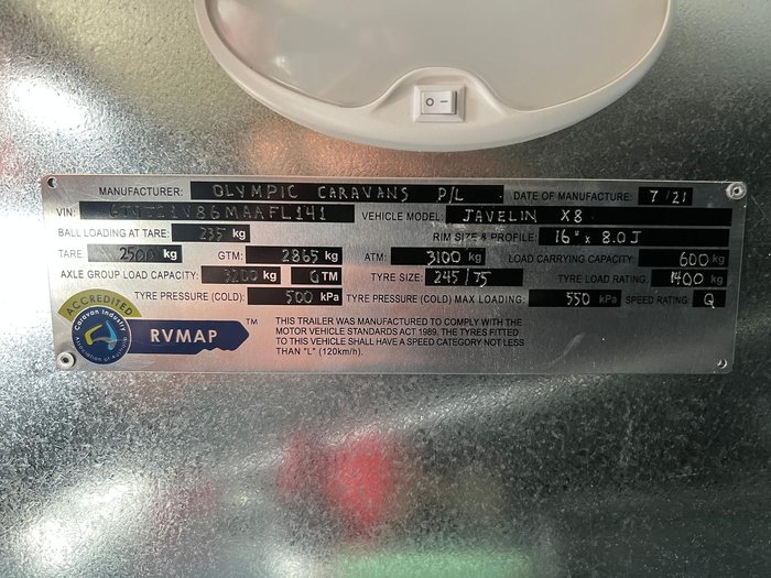 2021 Olympic Javelin X8 20'6''