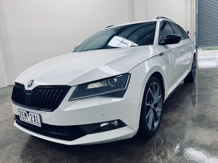 2018 SKODA Superb 206TSI SportLine NP MY19 4X4 Constant Moon White