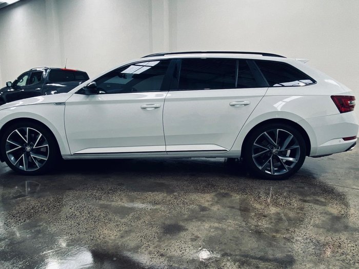 2018 SKODA Superb 206TSI SportLine NP MY19 4X4 Constant Moon White