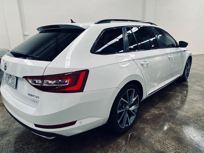 2018 SKODA Superb 206TSI SportLine NP MY19 4X4 Constant Moon White