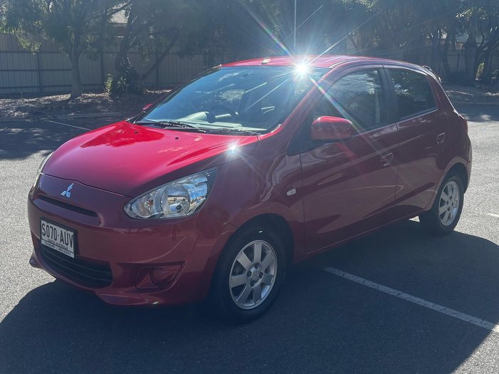 2013 Mitsubishi Mirage ES LA MY14 Red Planet