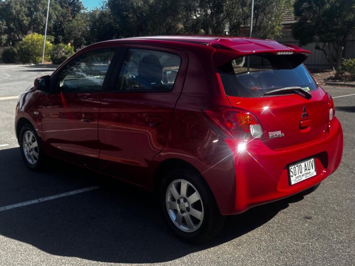 2013 Mitsubishi Mirage ES LA MY14 Red Planet