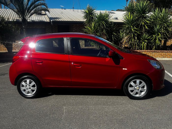 2013 Mitsubishi Mirage ES LA MY14 Red Planet