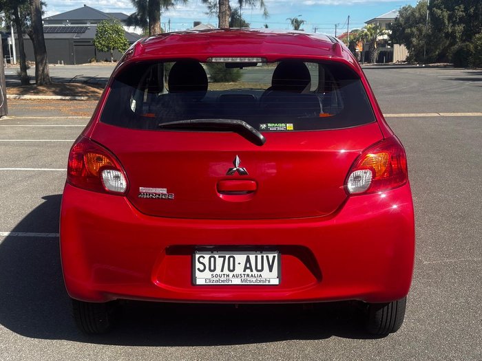 2013 Mitsubishi Mirage ES LA MY14 Red Planet