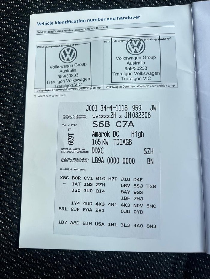 2018 Volkswagen Amarok TDI550 Highline