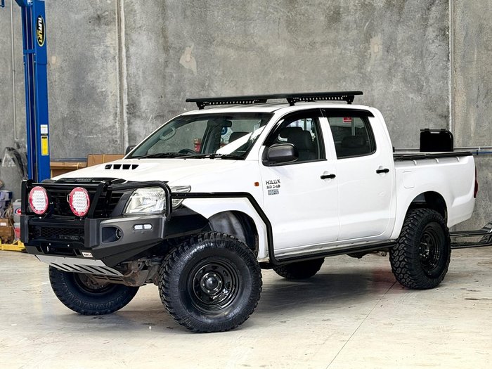 2011 Toyota Hilux Workmate KUN26R MY12 4X4 Glacier White