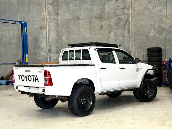 2011 Toyota Hilux Workmate KUN26R MY12 4X4 Glacier White