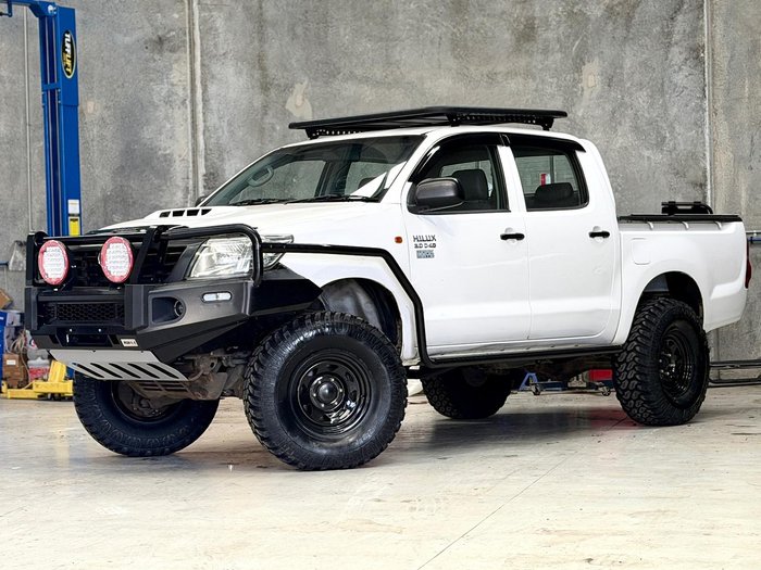 2011 Toyota Hilux Workmate KUN26R MY12 4X4 Glacier White