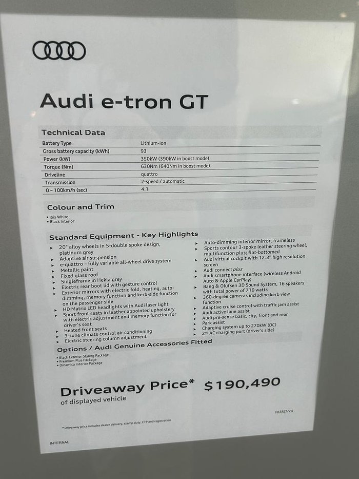 2023 Audi e-tron GT