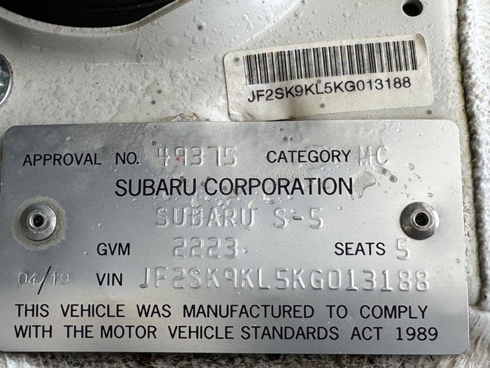 2019 Subaru Forester 2.5i-S