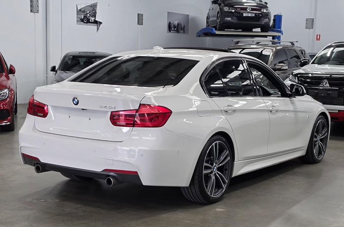 2016 BMW 3 Series 340i M Sport F30 LCI Alpine White
