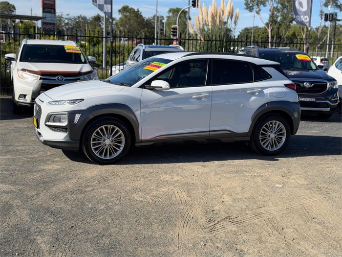2018 HYUNDAI KONA ELITE (FWD) OS.2 MY19 White