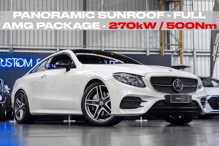 2019 Mercedes-Benz E-Class E450 C238 Four Wheel Drive Polar White