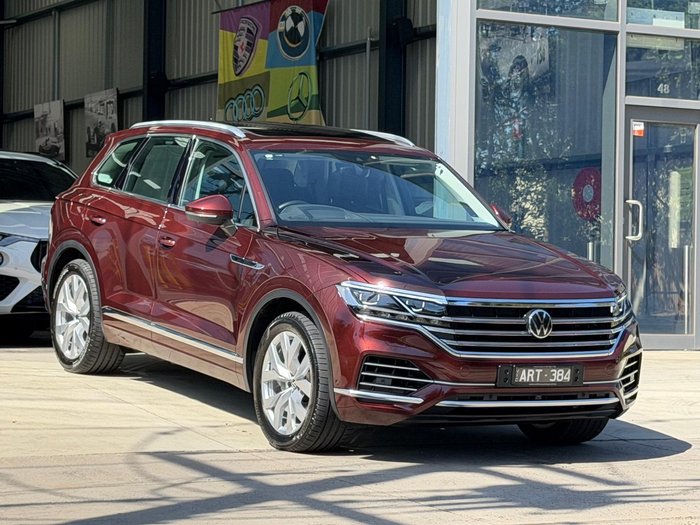 2022 Volkswagen Touareg 210TDI Elegance CR MY22 Four Wheel Drive Malbec Red