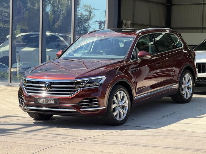 2022 Volkswagen Touareg 210TDI Elegance CR MY22 Four Wheel Drive Malbec Red