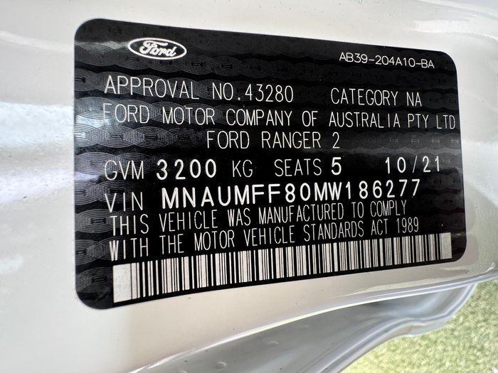 2021 Ford Ranger XLT Hi-Rider