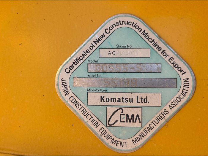 2012 Komatsu Gd555-5