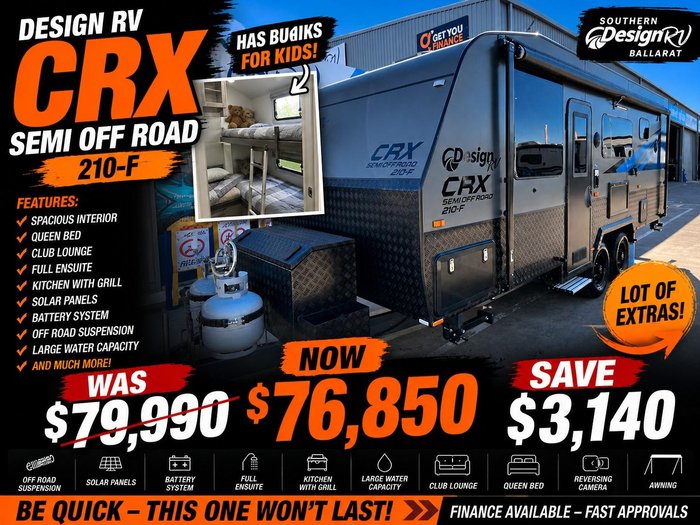 2023 Design RV Crx Semi Off Road F2, 21'