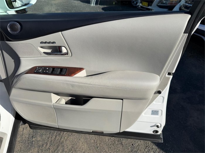 2012 LEXUS RX350 SPORTS LUXURY GGL15R WHITE