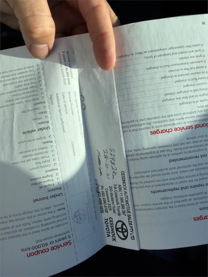 2018 HOLDEN COMMODORE RS (5YR)