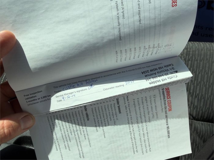 2014 HOLDEN COMMODORE EVOKE (LPG) VF White