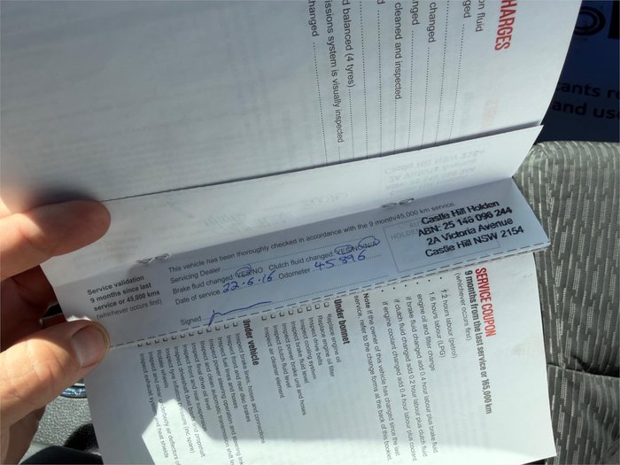 2014 HOLDEN COMMODORE EVOKE (LPG) VF White